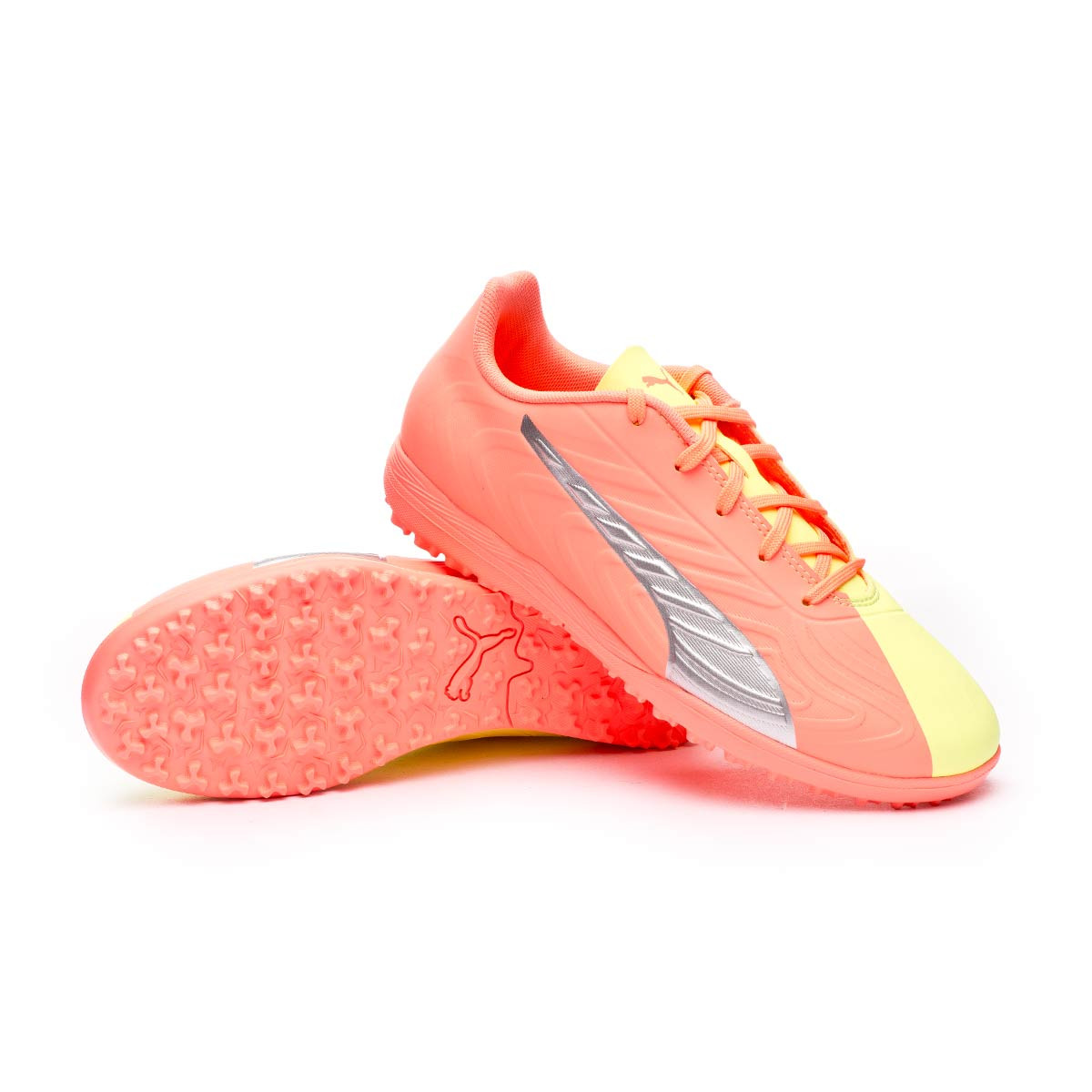 peach puma trainers
