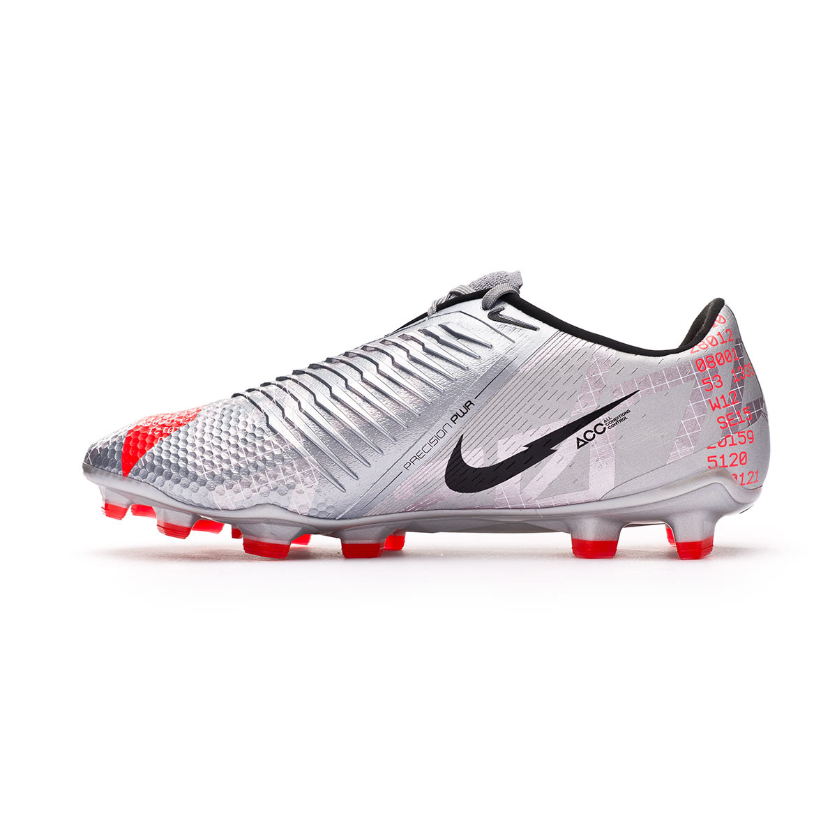 Football Boots Nike Phantom Venom Elite Fg Metallic Bomber Grey Black Particle Grey Lase Futbol Emotion