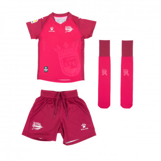 Conjunto Kelme CD Alavés Equipamento Suplente 2019-2020 Bébé Fúchsia