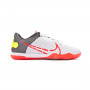 React Gato White-Bright crimson-Cool grey