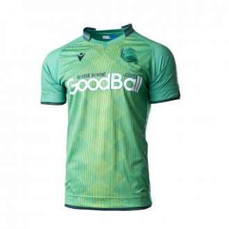 Camisola Macron Real Sociedad Segunda Equipación Sponsor 2019-2020 Green