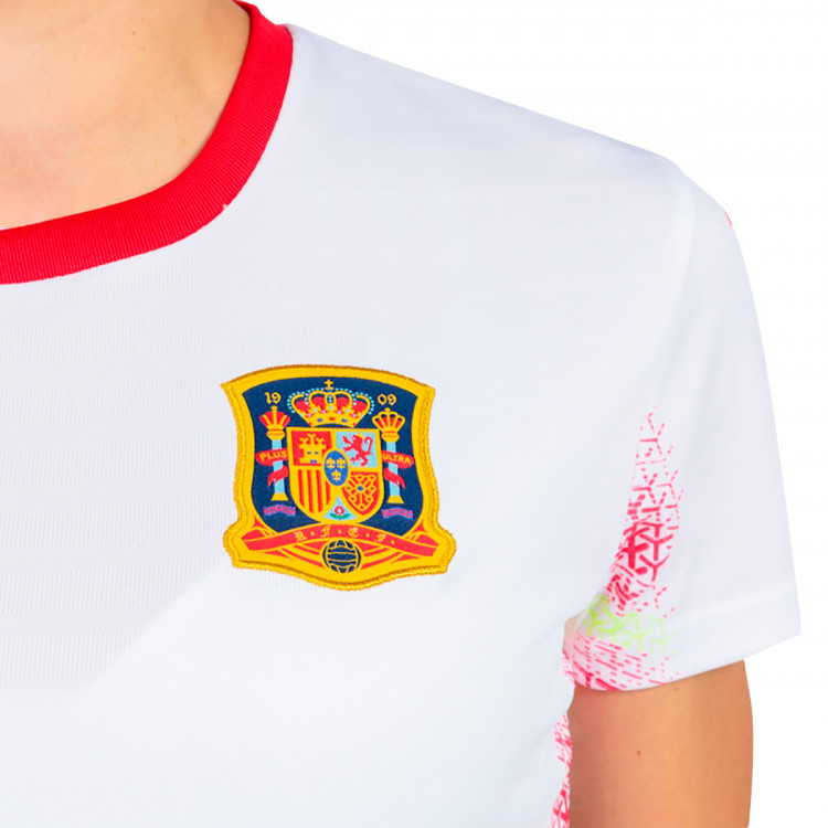 Camiseta Joma España Fútbol Sala Femenino Segunda Equipación 2020 Mujer Blanco - Fútbol Emotion