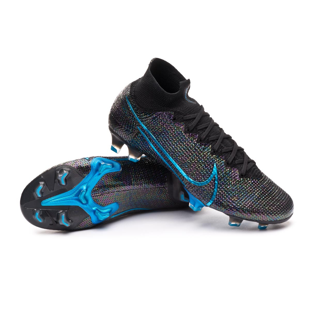 nike mercurial black and blue