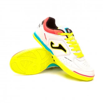 Zapatilla Top Flex RFEF Blanco-Azul-Amarillo-Coral