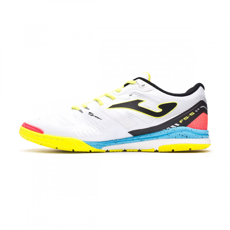 Hallenfußballschuh Joma Regate RFEF Blanco-Azul-Amarillo-Coral - Fútbol  Emotion