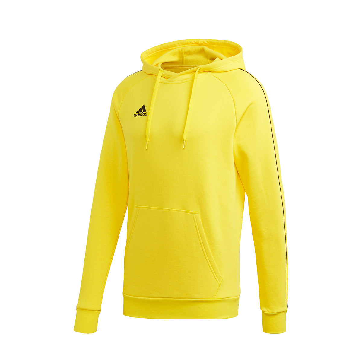 to justify AIDS Hardship Sweatshirt adidas Core 18 Hoody Yellow-Black - Fútbol Emotion