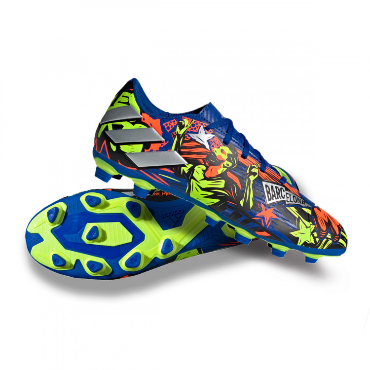 blue messi shoes