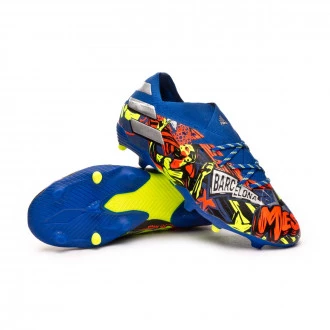 Bota Nemeziz Messi 19.1 FG Niño Team royal blue-Silver metallic-Solar yellow