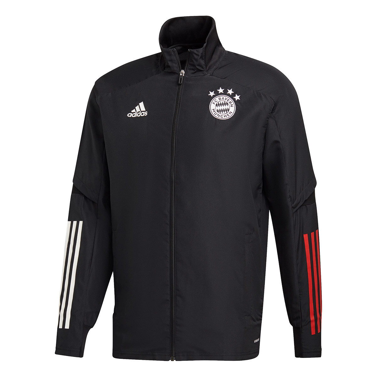 Jacket Adidas Fc Bayern Munich Presentation 2020 2021 Black True Red Futbol Emotion
