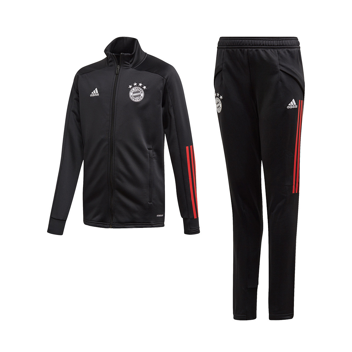 Tracksuit adidas FC Bayern Munich 2020-2021 Niño Black-True red - Football  store Fútbol Emotion