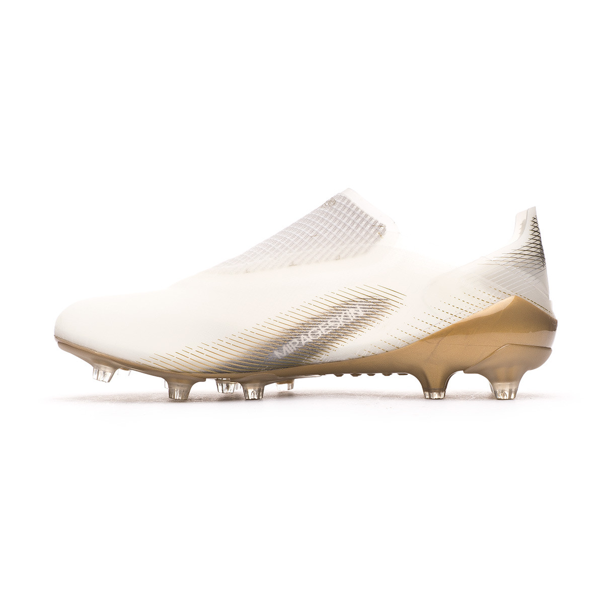 Football Boots adidas X Ghosted+ AG White-Metallic gold melange-Black - FÃºtbol Emotion