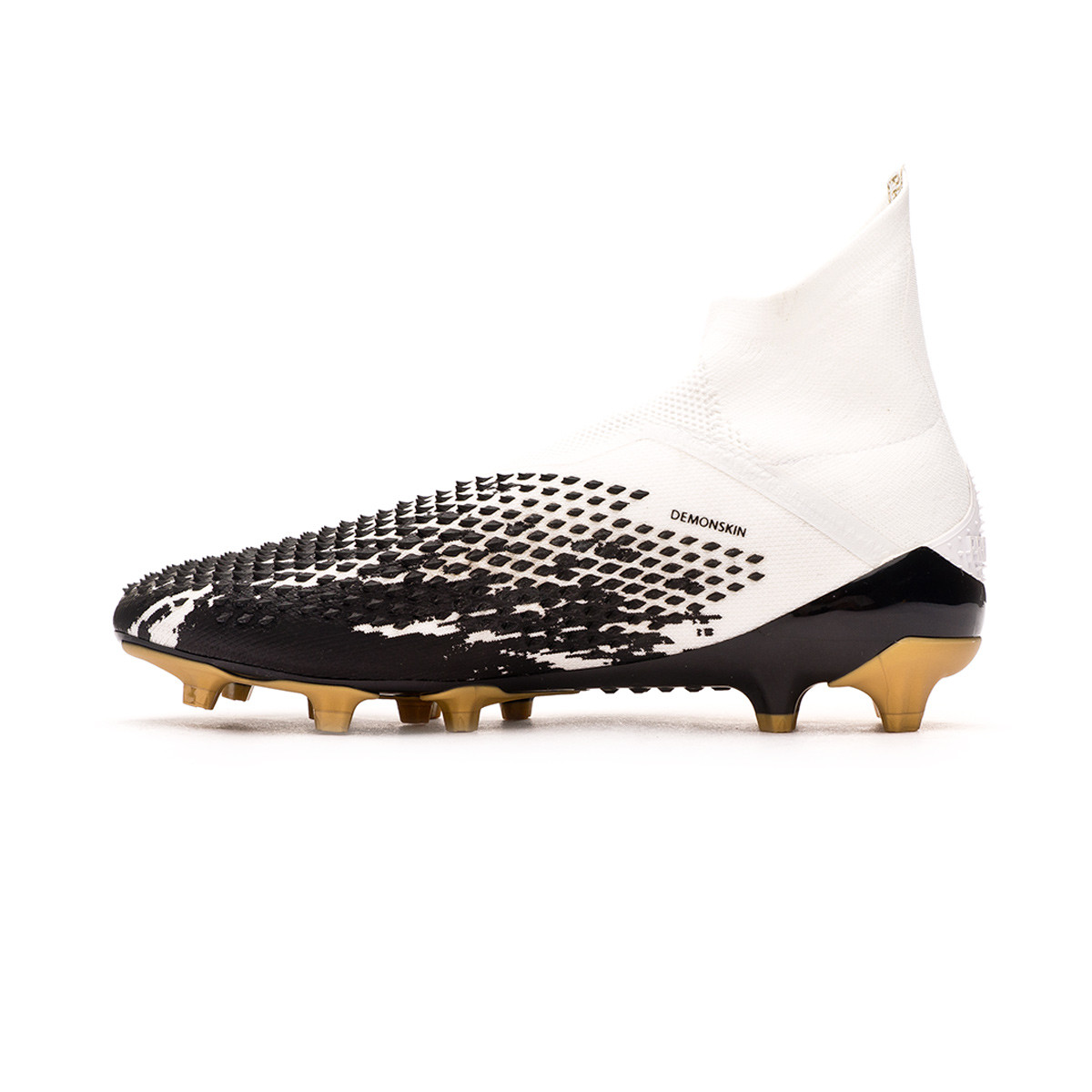 gold and black football boots