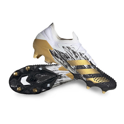 Tipo delantero más lejos el estudio Bota de fútbol adidas Predator Mutator 20 .1 L SG White-Gold Metallic-Core  Black - Fútbol Emotion