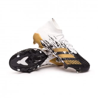Bota Predator Mutator 20 .1 FG White-Gold Metallic-Core Black