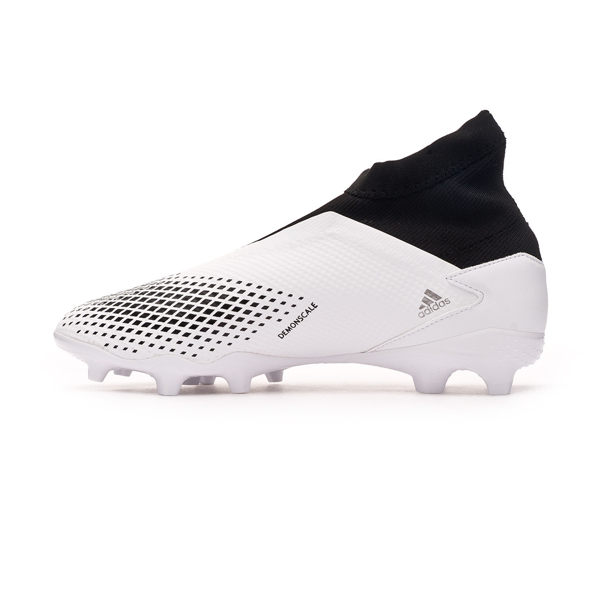 Bota de fútbol adidas Predator 20 FG White-Silver Metallic-Core - Fútbol