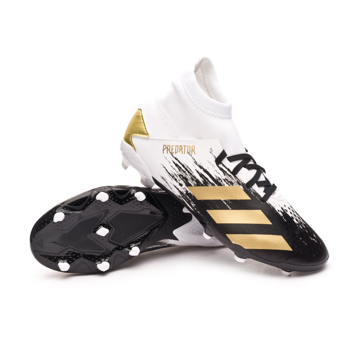 black and gold kids football boots