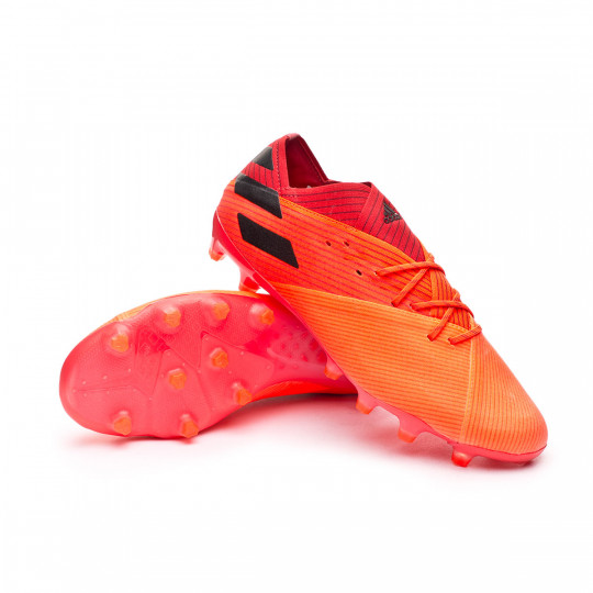 Bota de fútbol adidas Nemeziz .1 AG Signal Coral-Core Black-Glory Red - Fútbol Emotion