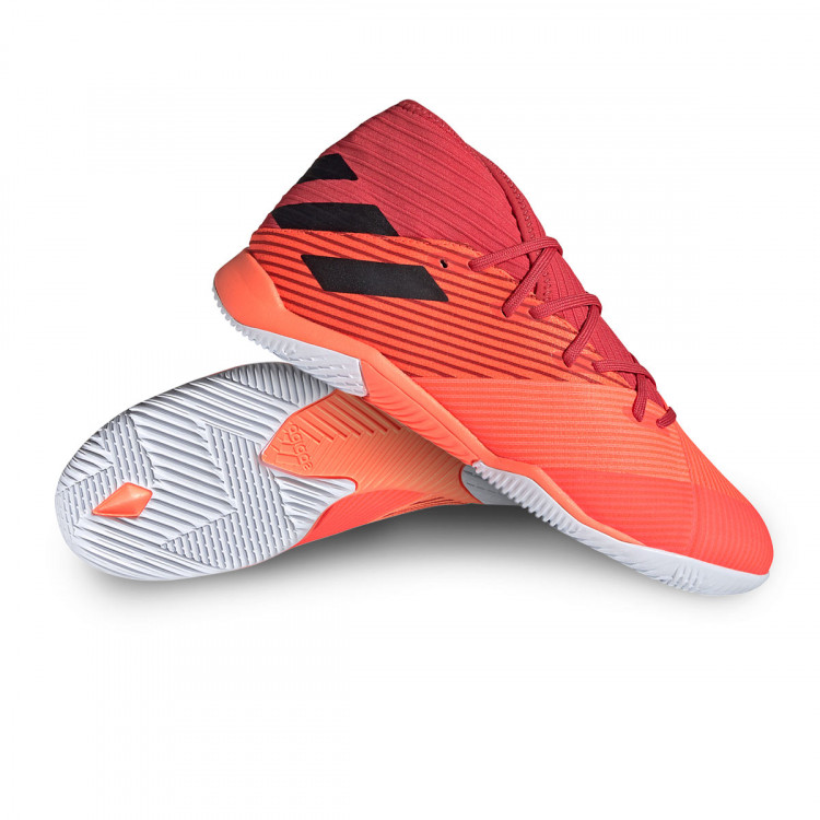 Futsal Shoes adidas Nemeziz 19.3 IN Signal coral-Core black-Glory red -  Fútbol Emotion