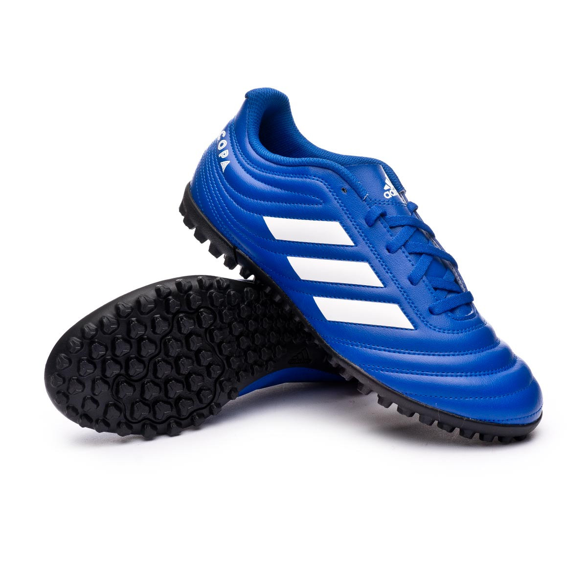 blue football trainers