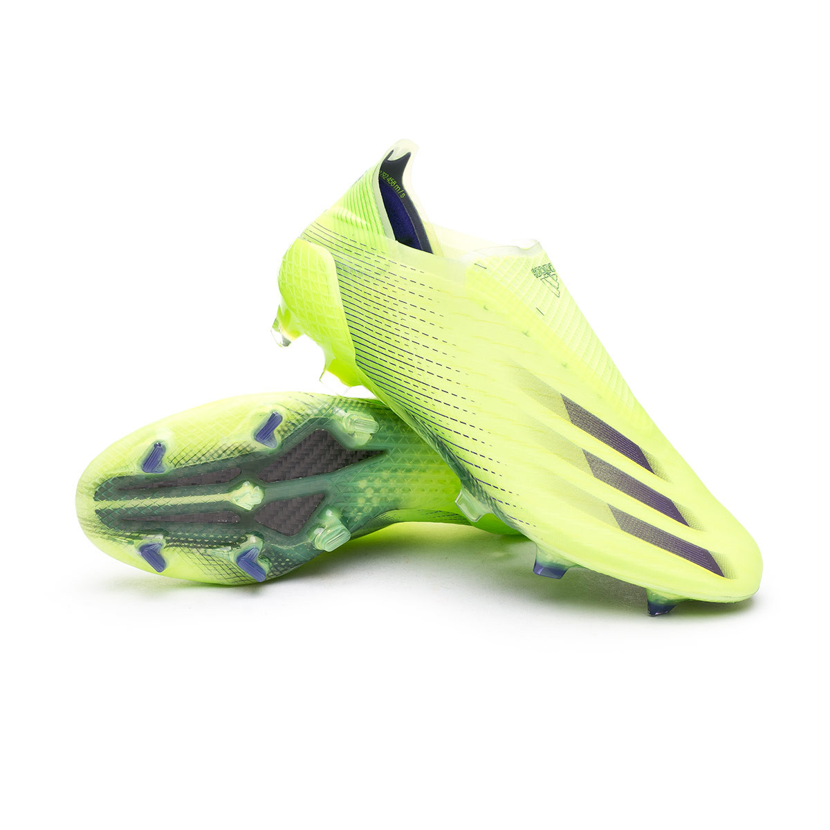 Bota de fútbol adidas X Ghosted FG Signal Green-Energy Ink-Semi Solar Slime - Fútbol