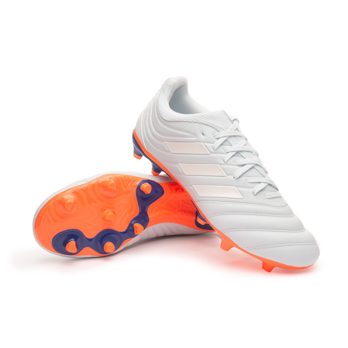 Bota fútbol adidas Copa 20 .3 FG Sky Tint-White-Signal Coral - Fútbol Emotion