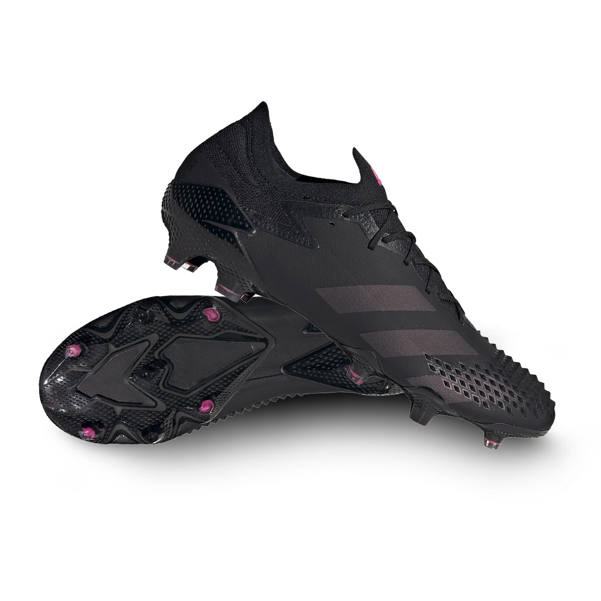 black and pink football boots
