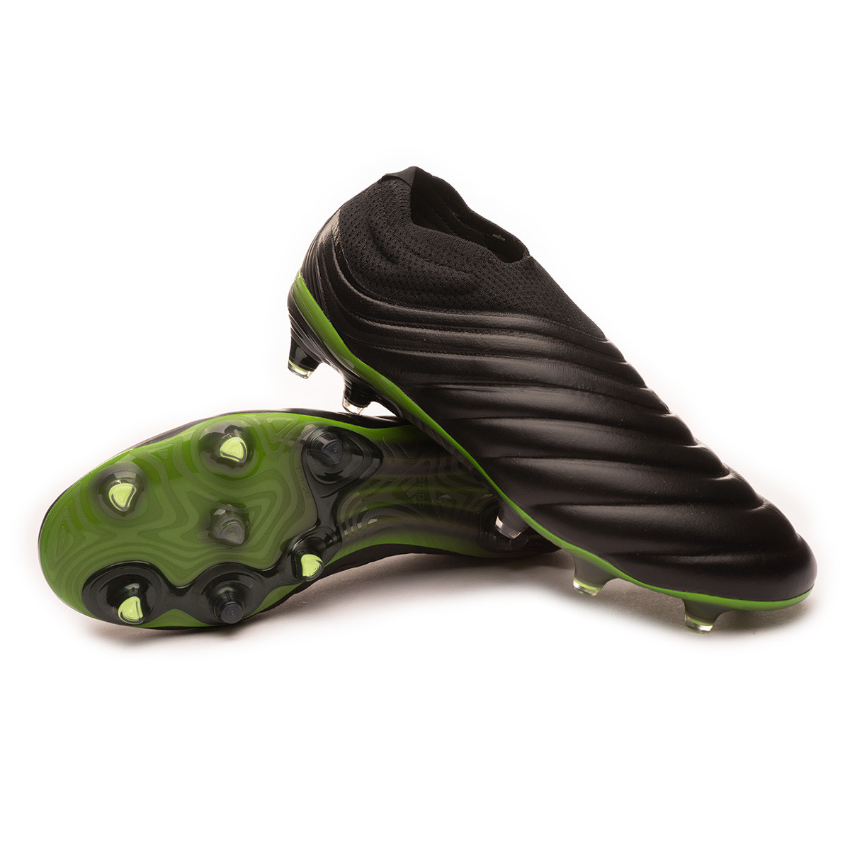 adidas black and green football boots