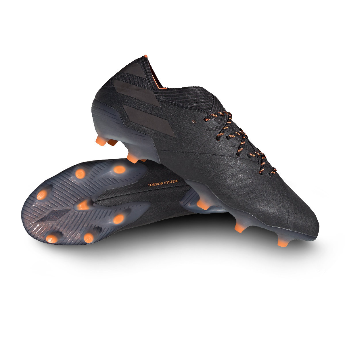 black and orange adidas football boots