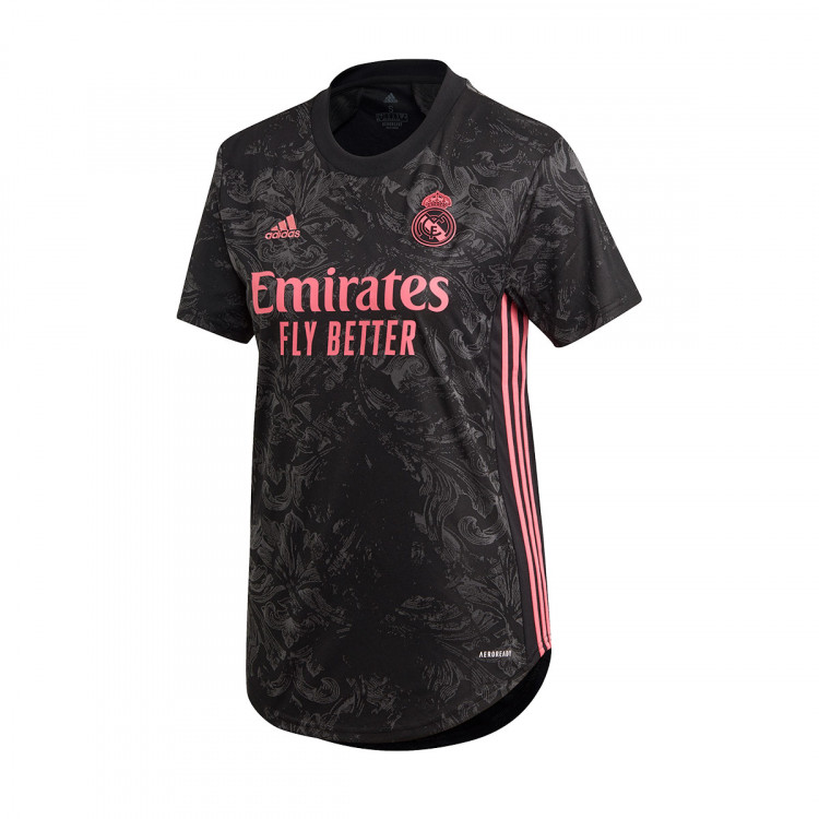 Camiseta adidas Real Madrid Tercera Equipación 2020-2021 Mujer Black ...