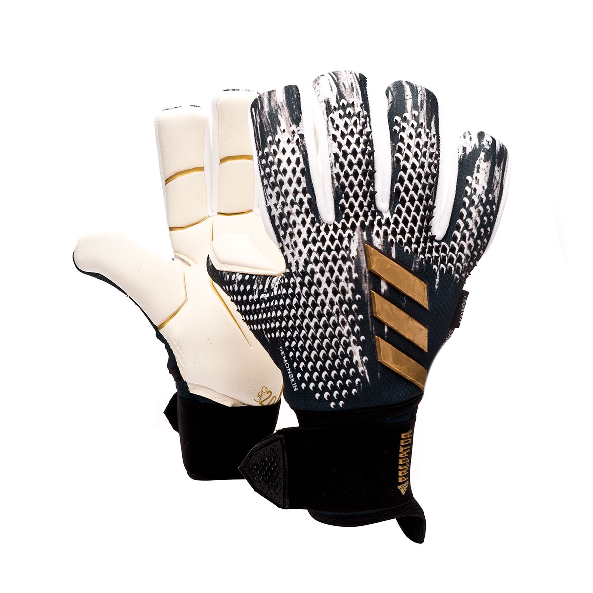 white and gold adidas gloves