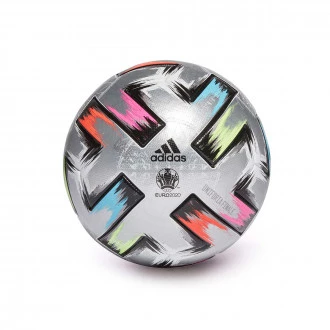 Balón Uniforia Finale Pro Silver Met.-Black-Solar Red-Signal Green