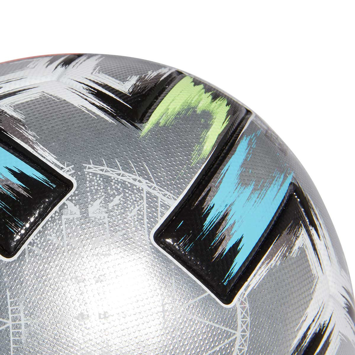 Balón adidas Uniforia Finale Pro Silver Met.-Black-Solar Red-Signal Green -  Fútbol Emotion