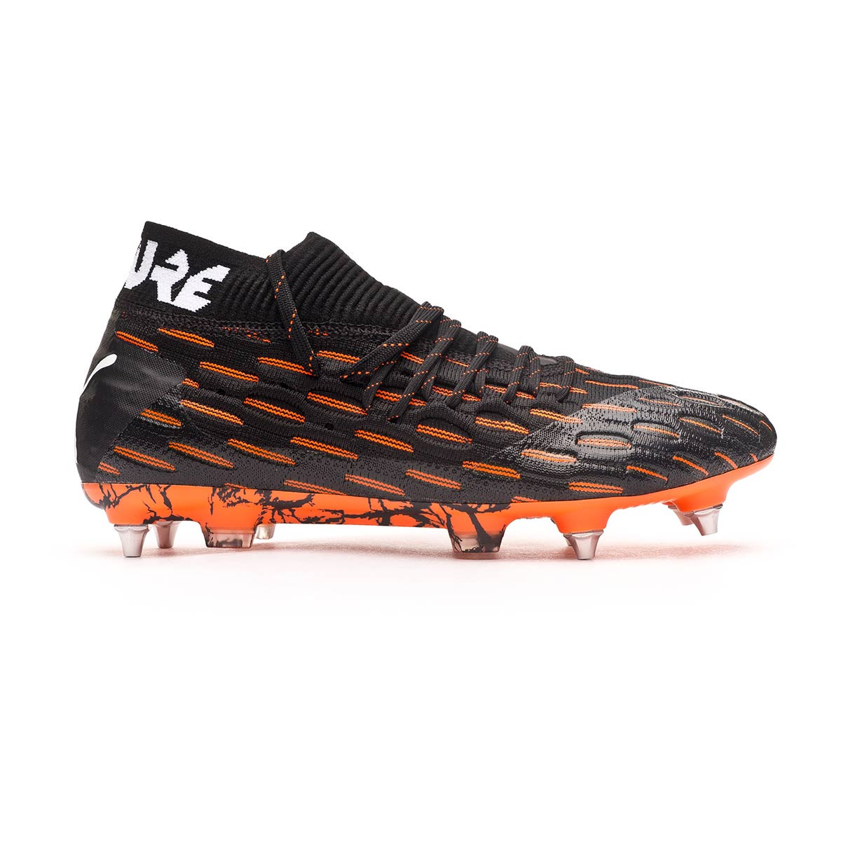 Chaussure De Foot Puma Future 6 1 Netfit Mxsg Puma Black Puma White Shocking Orange Futbol Emotion Chaussure De Foot Puma Future 6 1 Netfit Mxsg Puma Black Puma White Shocking Orange Futbol Emotion