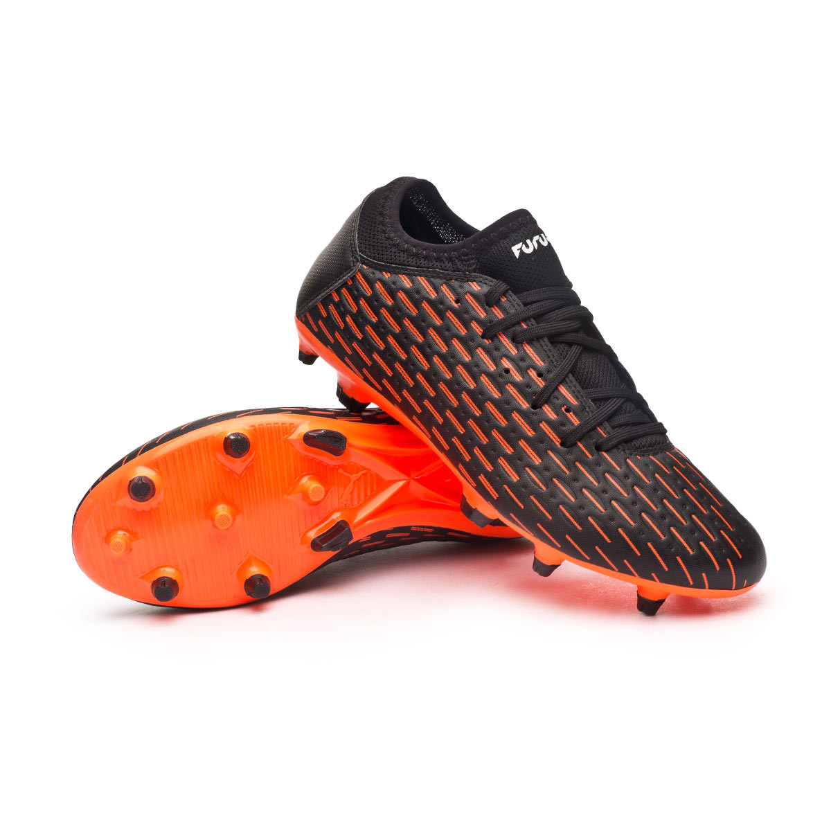 Bota de fútbol Puma Future 6.4 FG/AG Puma Black-Puma White-Shocking Orange  - Tienda de fútbol Fútbol Emotion