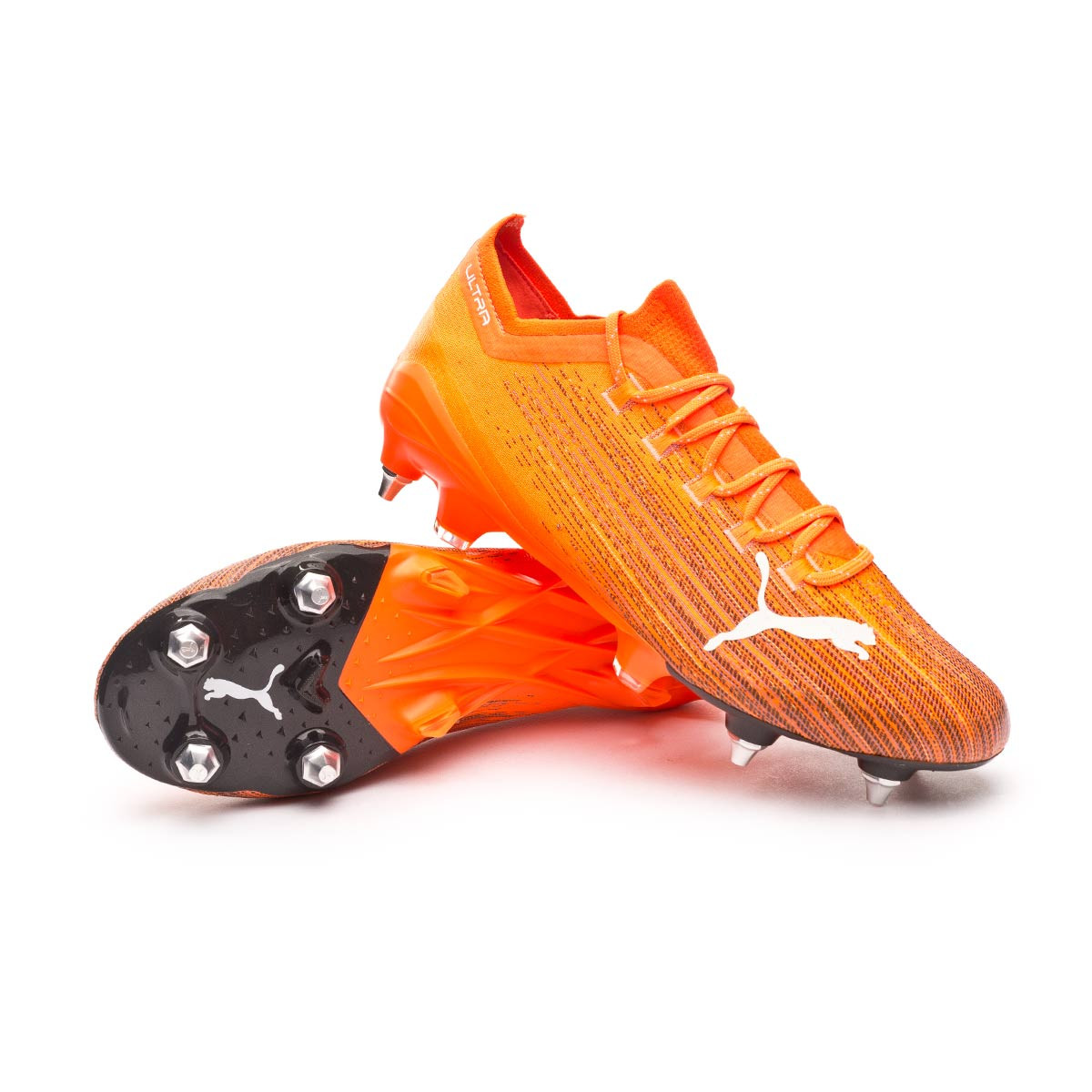 orange puma football boots