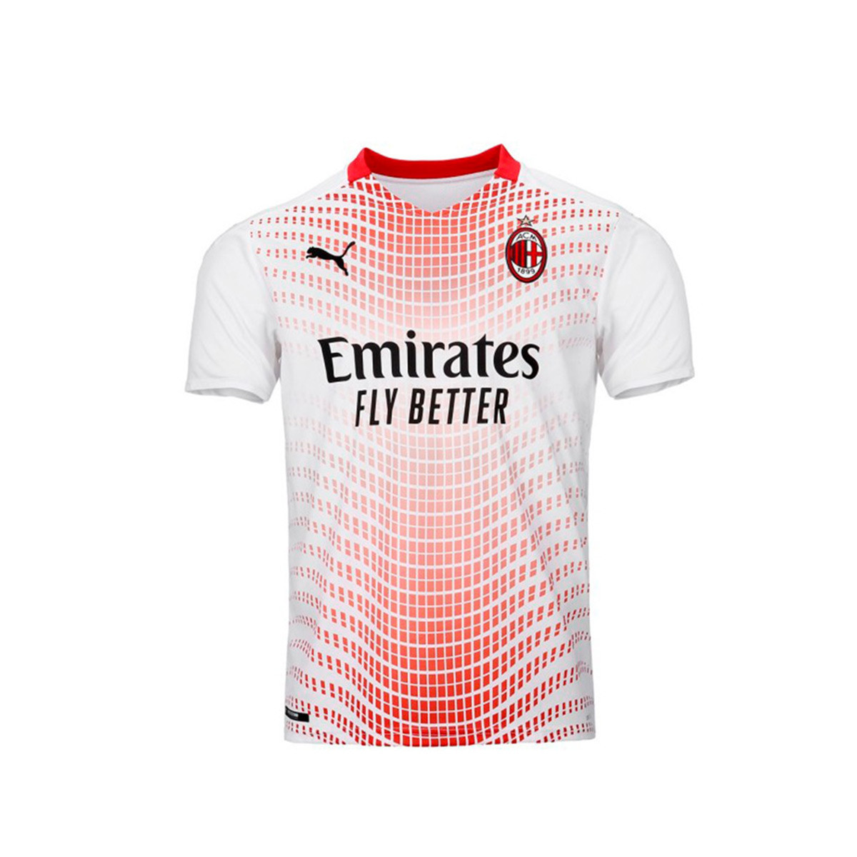 Jersey Puma Ac Milan Away Jersey 2020 2021 Puma White Tango Red Football Store Futbol Emotion