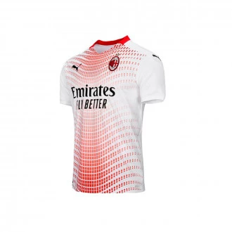 T-Shirt Kids AC Milan Away Jersey 2020-2021 Puma white-Tango red