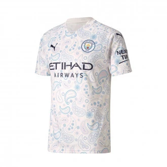 Camiseta Manchester City FC Tercera Equipación 2020-2021 Whisper White-Peacoat