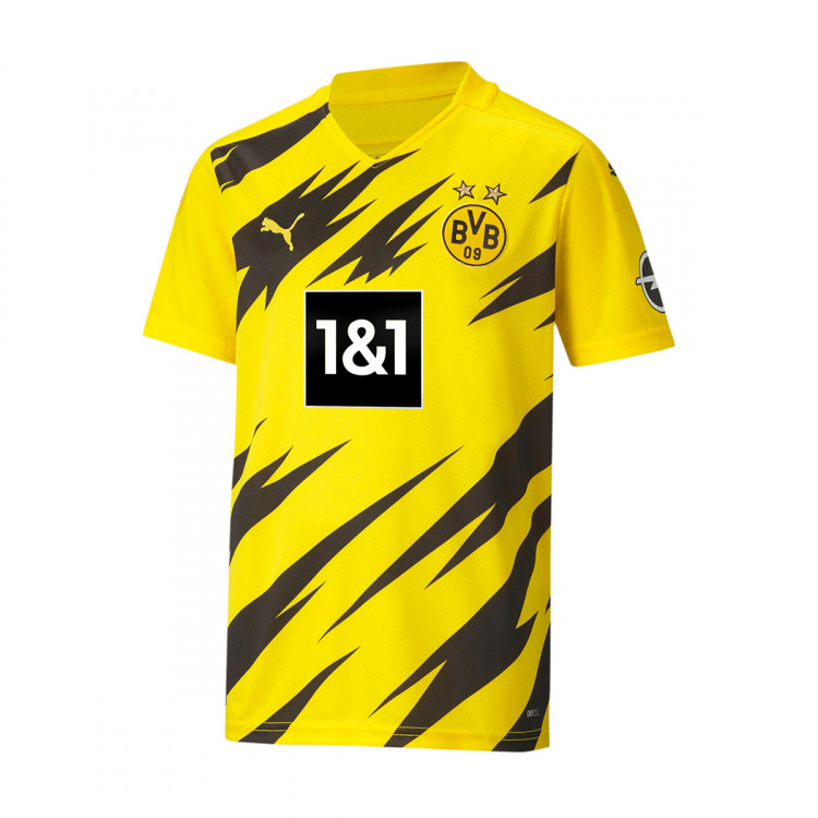 Camiseta Puma BVB Borussia Dortmund Primera Equipación 2020-2021 Niño Cyber yellow-Puma black ...
