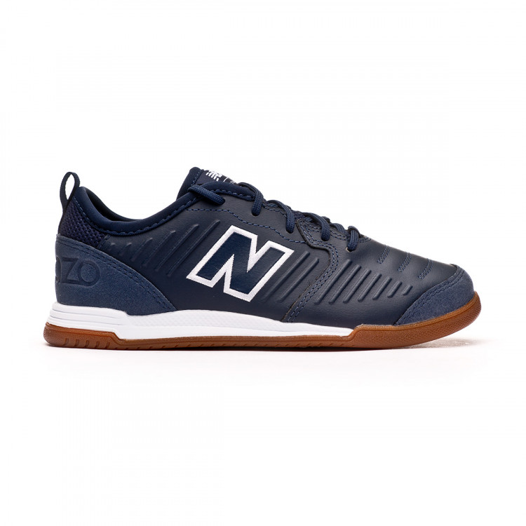Sapatilha de Futsal New Balance Audazo v5 Command IN CrianÃ§a Dark marine - FÃºtbol Emotion