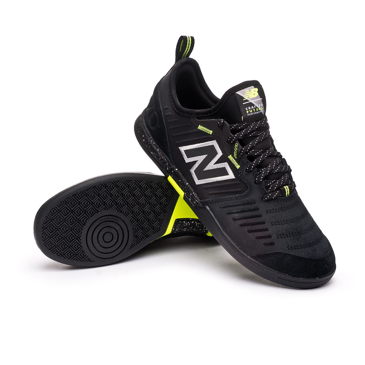 Chaussure de futsal New Balance Audazo v5 Pro Suede IN Black ...