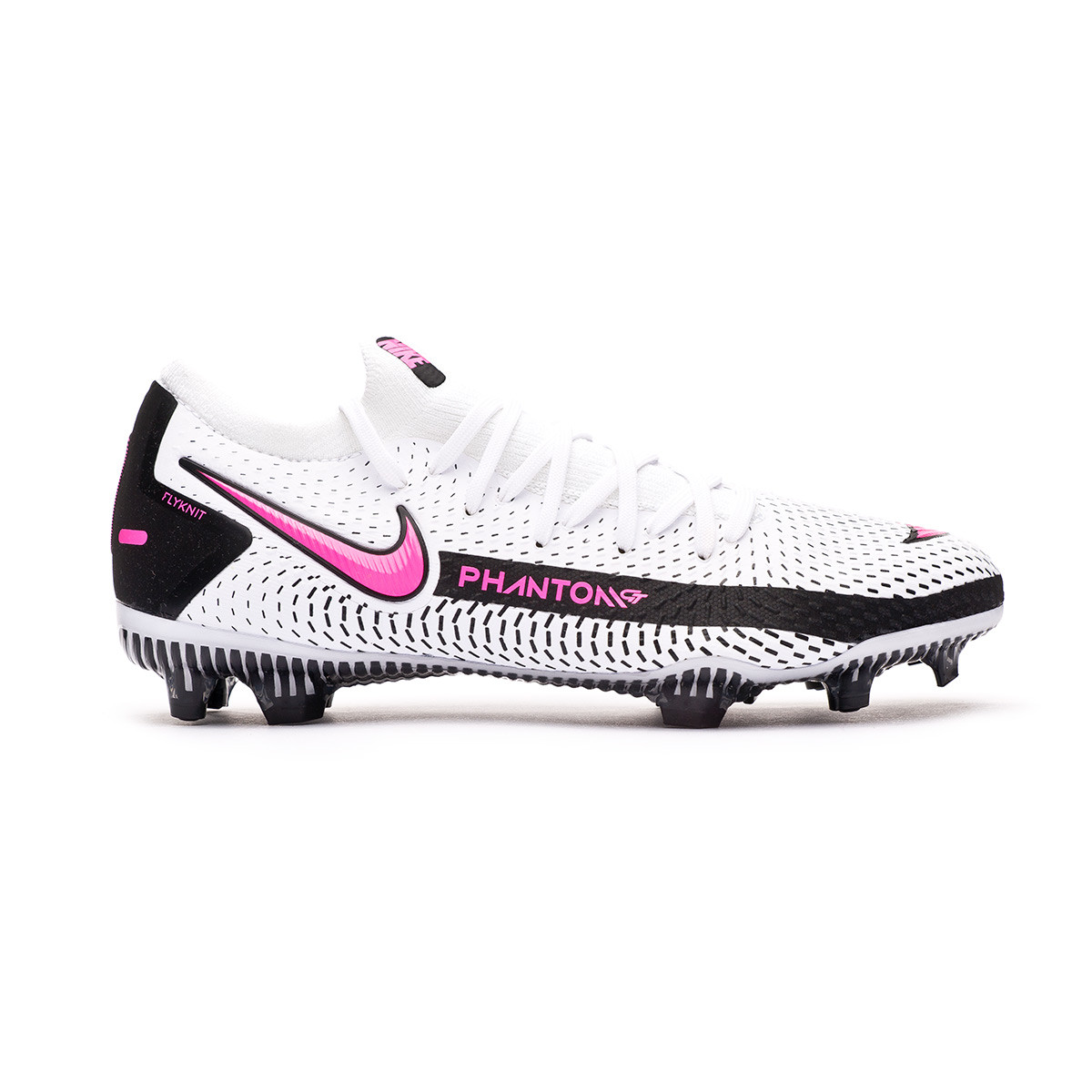 pink and white nike boots