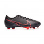Mercurial Vapor XIII Academy FG/MG Enfant Black-Black-Dark smoke grey-Chile red