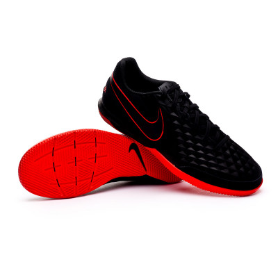 nike tiempo black red