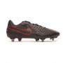 Tiempo Legend VIII Academy SG-PRO Anti-Clog Traction Black-Dark smoke grey-Chile red
