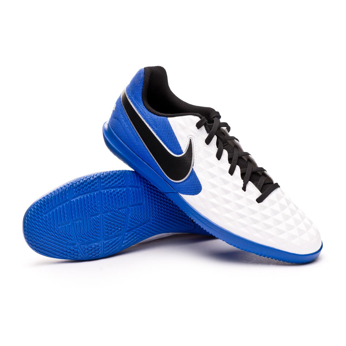 Zapatilla de Fútbol sala Nike Tiempo Legend 8 Club IC White-Black-Hyper Silver - Fútbol Emotion