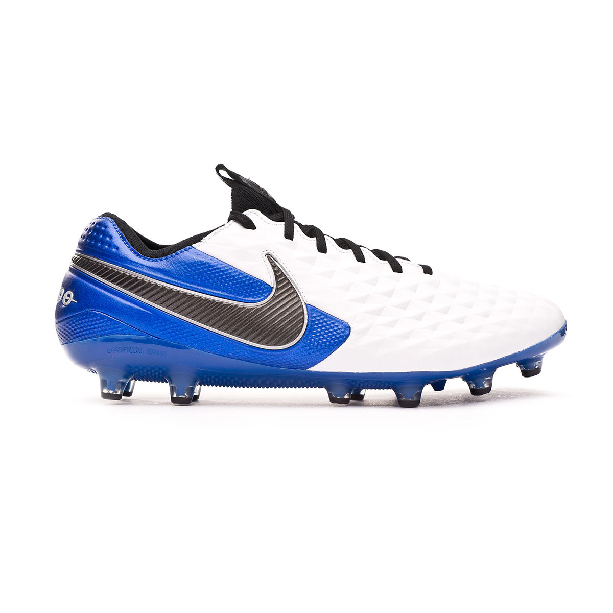 Football Boots Nike Tiempo Legend VIII Elite AG-PRO White-Black-Hyper  royal-Metallic silver - Football store Fútbol Emotion