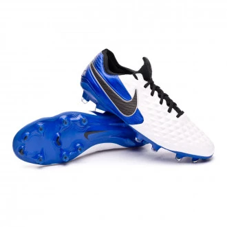 Bota Tiempo Legend 8 Elite FG White-Black-Hyper Royal-Metallic Silver