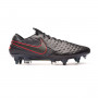 Tiempo Legend VIII Elite SG-PRO Anti-Clog Traction Black-Dark smoke grey-Chile red