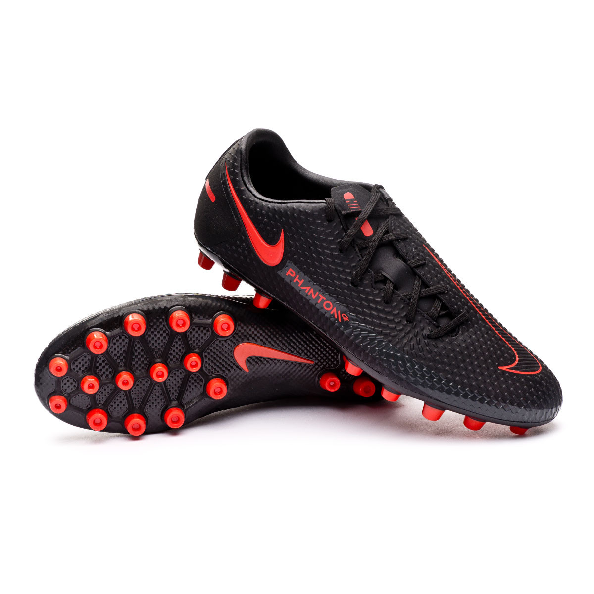 Football Boots Nike Phantom GT Academy AG Black-Chile red-Dark smoke grey -  Football store Fútbol Emotion